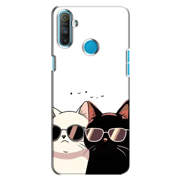 Чохол з принтом «Коти в окулярах» для Realme C3