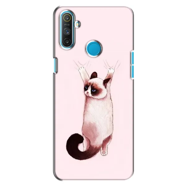 Чехол с принтом «Котик падает» для Realme C3