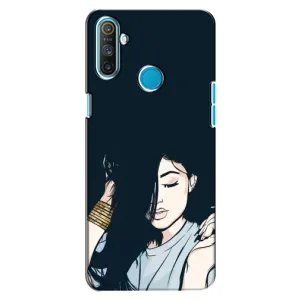 Чохол з друком для Realme C3 - (Мода) (AlphaPrint) (Гарна дівчина)