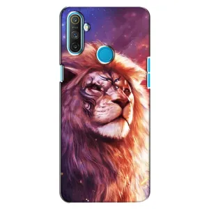 Чохол з картинкою ЛЕВ для Realme C3 (VPrint) (Красочний Лев)