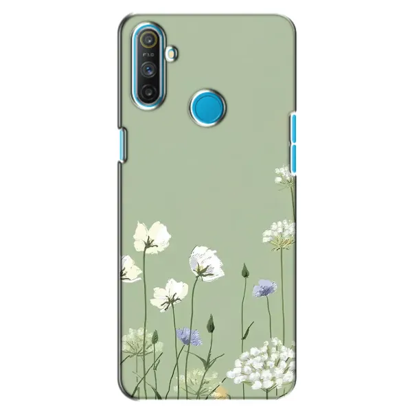 Чохол з принтом «Квіти на зеленому» для Realme C3 Чохол з принтом «Квіти на зеленому» для Realme C3