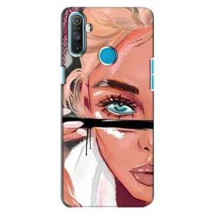 Чохол з друком для Realme C3 - (Мода) (AlphaPrint) (Макіяж)