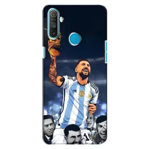 Чохли для Realme C3 (Leo чемпіон) (AlphaPrint) (Мессі з кубком)