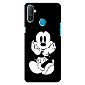 Міккі Маус чохол для Realme C3 (AlphaPrint - Мультяшні) (Маус на чорному)