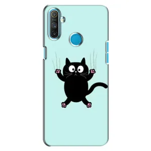Чохол з принтом для Realme C3 (AlphaPrint) Модні коти (Падаючий кіт)