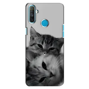 Чехол с рисунком кот на Realme C3 (Пара котов)