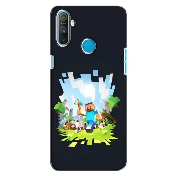 Чохол з принтом «персонажі Minecraft» для Realme C3