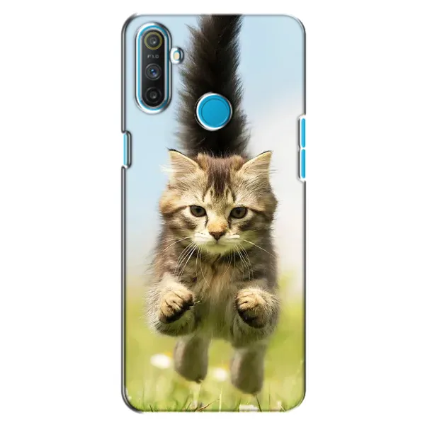 Чехол с принтом «Прыжок кота» для Realme C3