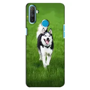 Чохол з Хаскі Realme C3 - (AlphaPrint) (Радісний Хаскі)