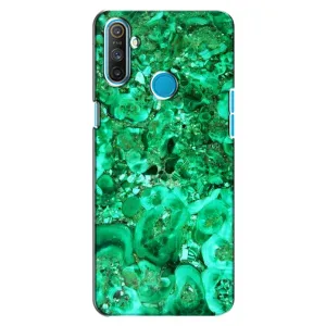 Мраморний чехол на Realme C3 (VPrint) (Салатовий Мрамор)