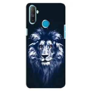 Чохол з картинкою ЛЕВ для Realme C3 (VPrint) (Синій Лев)