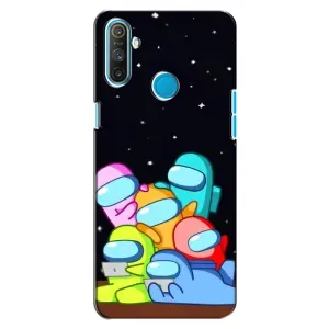 Чохли Амонг Ас для Realme C3 (AlphaPrint) (Скіни в космосі)