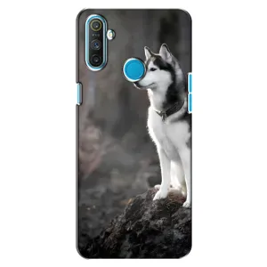 Чохол з Хаскі Realme C3 - (AlphaPrint) (Вірний собака)