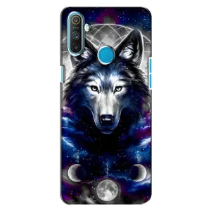 Защитные чехлы для Реалми С3 (AlphaPrint) (ХИТ продаж) ВОЛК (Волк)