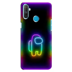 Чохли Амонг Ас для Realme C3 (AlphaPrint) (Яскравий скін)