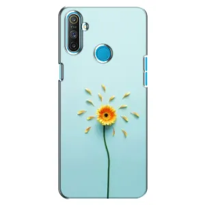 Чохли з квітами для Realme C3 (VPrint) (Жовта квітка)