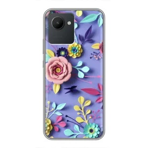 Чохли з квітами для Realme C30 (VPrint) (Дизайн квітів)