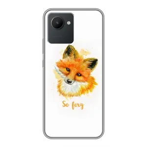 Чехлы с картинкой Лисички для Realme C30 (VPrint) (Девочка Лиса)