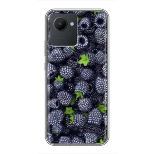 Чехлы с Фруктами для Realme C30 (VPrint) (Ежевика)