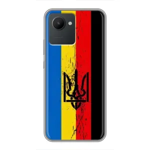 Украинские Чехлы для Realme C30 с картинкой УПА (AlphaPrint) (Прапор УПА)