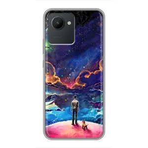 Космические Чехлы для Реалми С30 (VPrint) (Галактический вид)