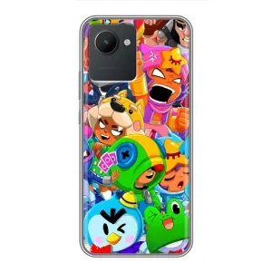 Чехол для Realme C30 Бравл Старс (VPrint) (герои Бравл Старс)