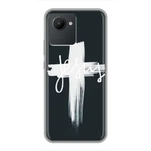 Чехол для Realme C30 (AlphaPrint) - (Христианские) (Иисус)