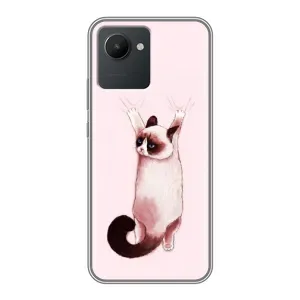 Чехол на Реалми С30 с Котами (VPrint) (Котик падает)
