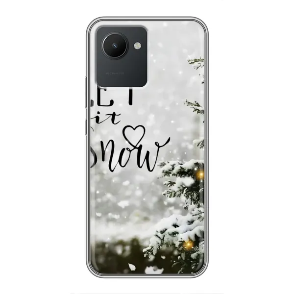 Чохол з принтом «Let it snow» для Realme C30