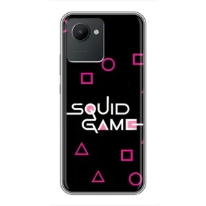 Чехол Гра в кальмара для Realme C30 (Паттерн Игра кальмара)
