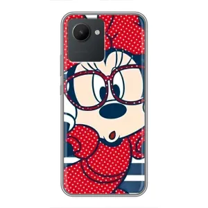 Эксклюзивный чехол для Realme C30 (AlphaPrint - Мультяшные) (Маус в очках)