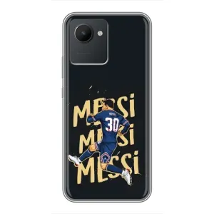 Чехлы для Realme C30 (Leo чемпион) (AlphaPrint) (Messi ПСЖ)