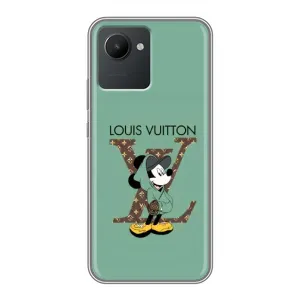 Чехлы Луи Витон для Realme C30 (AlphaPrint - LOUIS VUITTON) (Микки Маус LV)