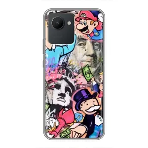 Чехлы с крутыми принтами для Realme C30 - (PREMIUMPrint) (Monopoly man)