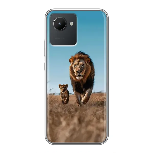 Чехол с принтом «Мусафа и Симба» для Realme C30 Чехол с принтом «Мусафа и Симба» для Realme C30