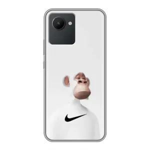 Чехлы с Обезьянами NFT для Realme C30 (AlphaPrint) (обезьяна NFT Nike)