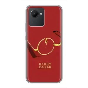 Чехлы с Гарри Поттером для Realme C30 (AlphaPrint) (очки Гарри)