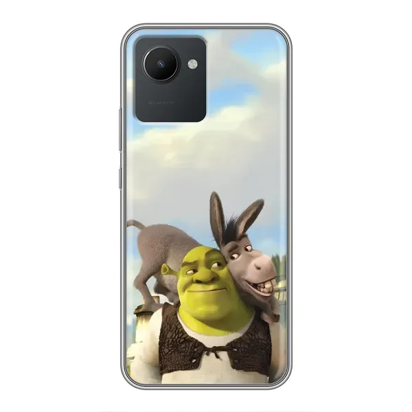 Чехол с принтом «Шрек и Осел» для Realme C30