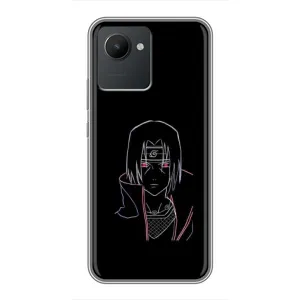 Чехлы на тему: Итачи Учиха для Realme C30 (AlphaPrint) (силуэт Итачи)