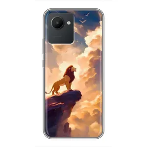 Чехол с принтом «Симба на скале» для Realme C30