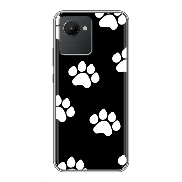 Чехол с принтом «Следы собаки» для Realme C30 Чехол с принтом «Следы собаки» для Realme C30