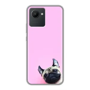 Чехлы с собаками для Realme C30 (VPrint) (Смешная собака)
