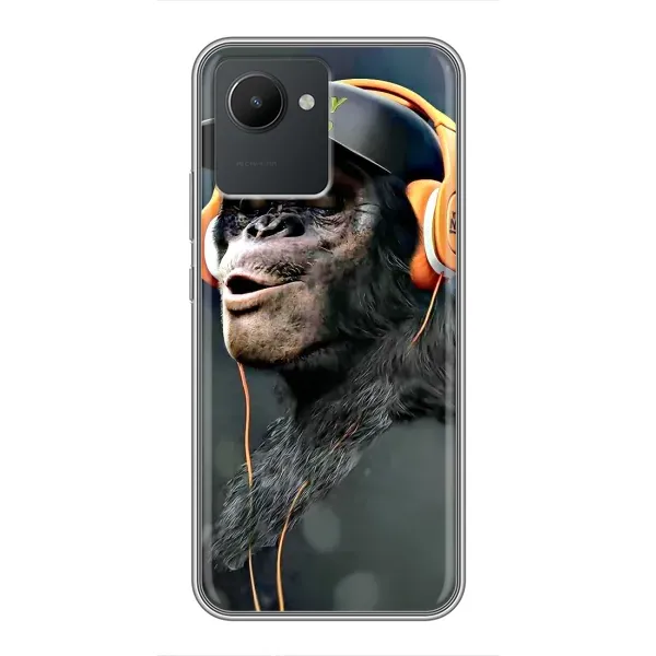 Чехол с принтом «В наушниках» для Realme C30 Чехол с принтом «В наушниках» для Realme C30