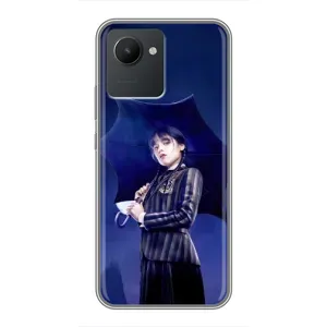 Силиконовый чехол с картинкой для Realme C30 (Венсдей)