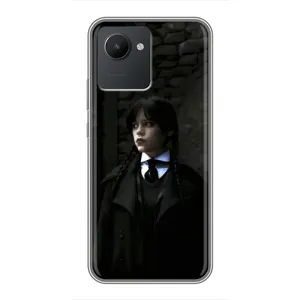 Чехол с дизайном Венздей 2 на Realme C30 (Темный стиль Уэнздей)
