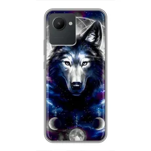 Защитные чехлы для Реалми С30 (AlphaPrint) (ХИТ продаж) ВОЛК (Волк)