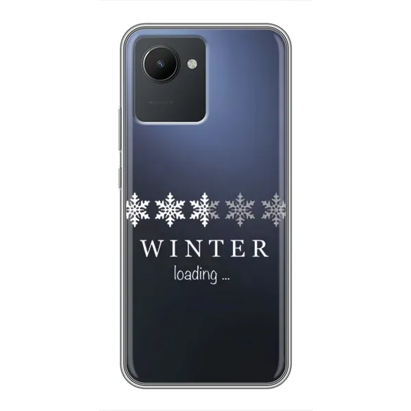 Чехол с принтом «Winter loading» для Realme C30 Чехол с принтом «Winter loading» для Realme C30
