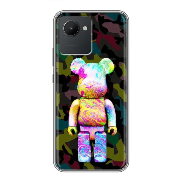 Чехол с принтом «Яркий Bearbrick» для Realme C30