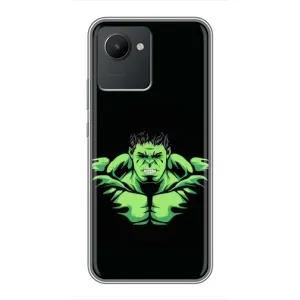 Чехлы с героями Марвел Realme C30 (VPrint) (Зелёный Халк)