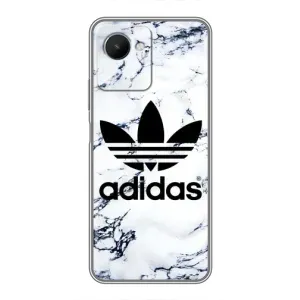 Чохли Адидас для Realme C30s (AlphaPrint) (Адідас на мраморі)